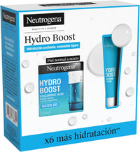Neutrogena Rutina Hydro Boost, Gel De Agua Hidratante Facial (50 Ml) Y Contorno De Ojos (15 Ml), Set De Regalo Para 24 H De Hidratación Intensa, Con Ácido Hialurónico